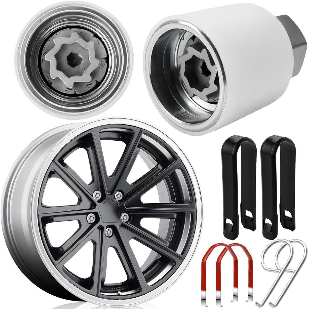 Rim lock adapter voor 525-19 mm, duurzame carbon stalen rim lock turner voor optimale beveiliging