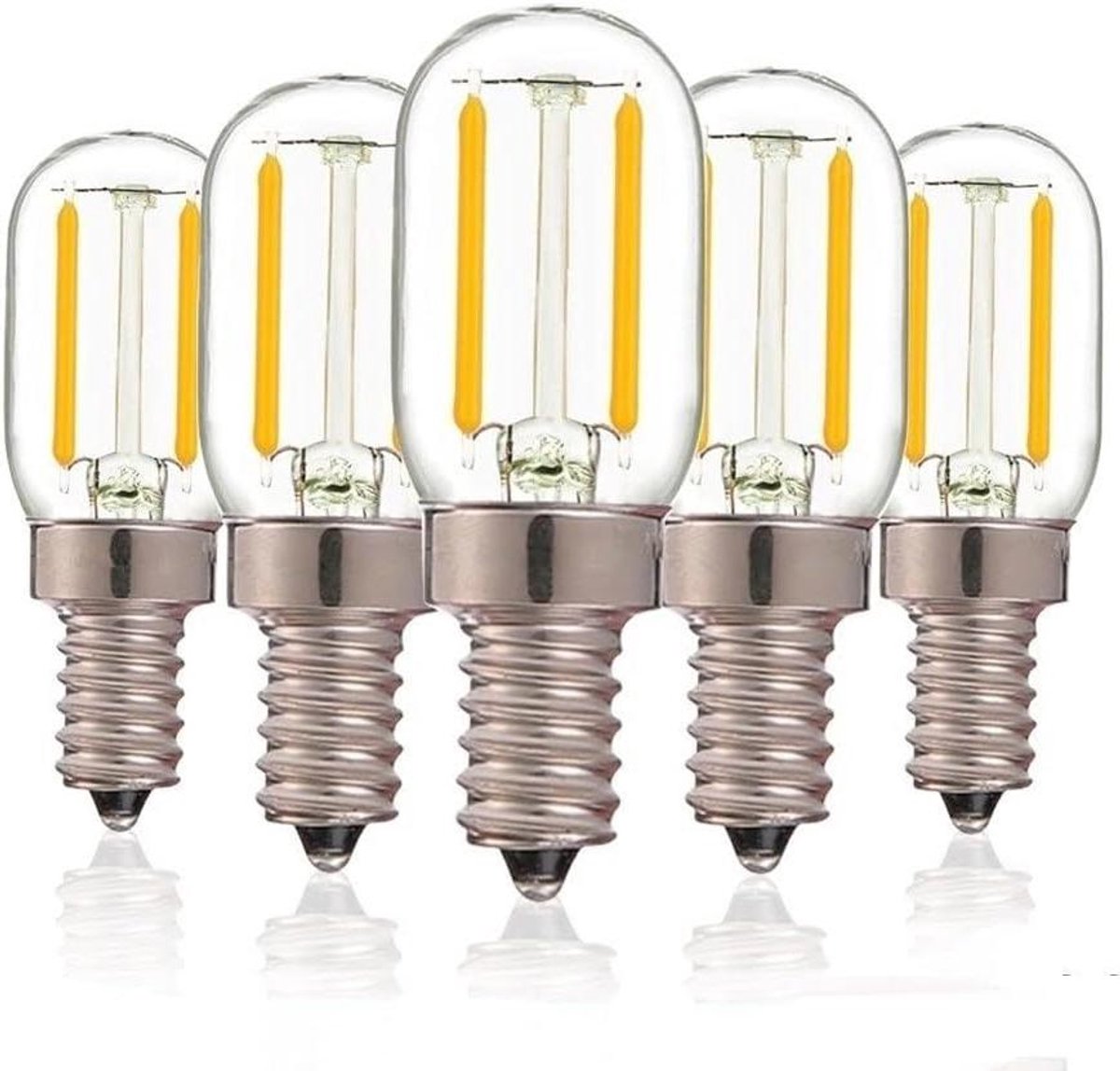 Led lampen - Bolvormige verlichting - Energiebesparend wonen - Dimbaar warm licht - 5 stuks - Wit