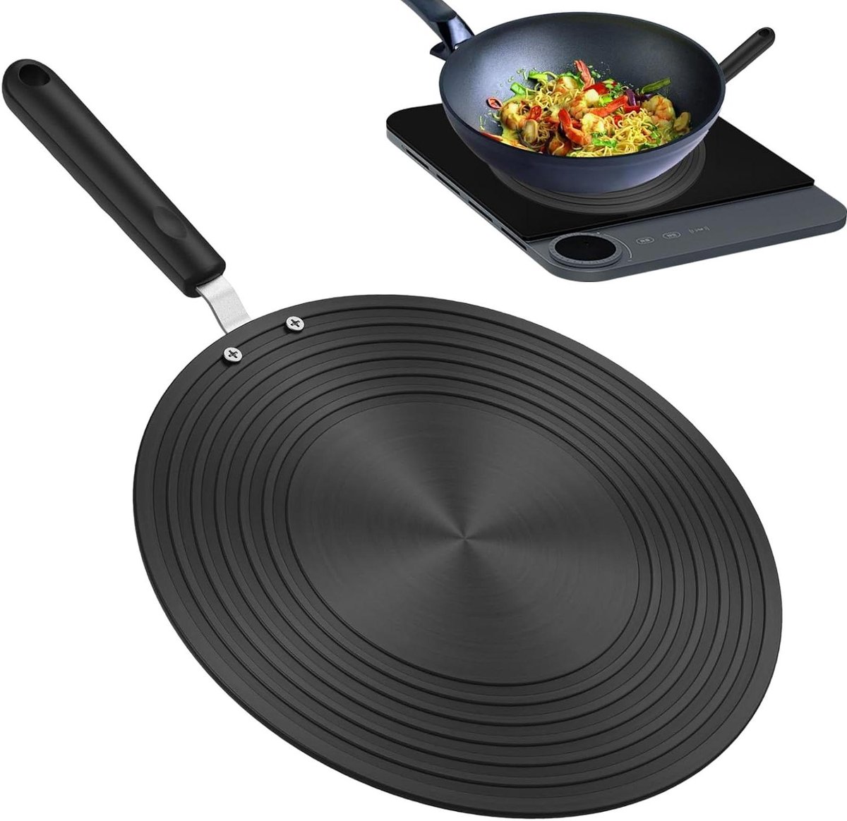 Warmtediffuser - Warmteverdeler Kookplaat - Gelijk Koken - Beschermt Keukengerei - 262 cm - Meerkleurig