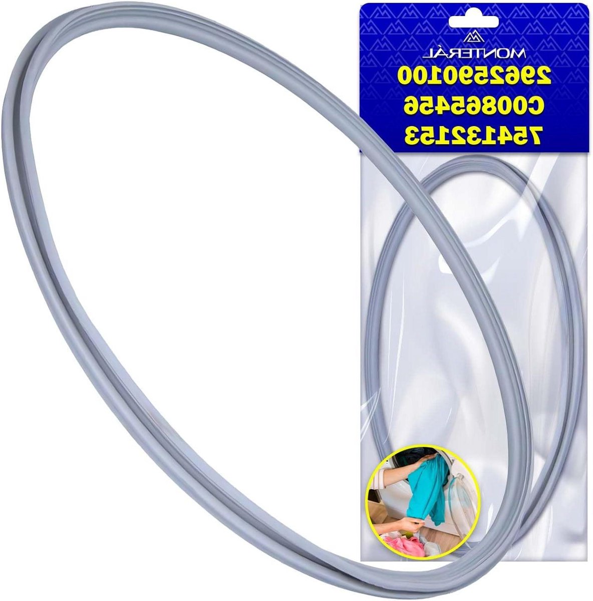 Deurafdichting Droger Wasdroger Rubber Apparaat Reparatie Originele Code 40 cm Zwart
