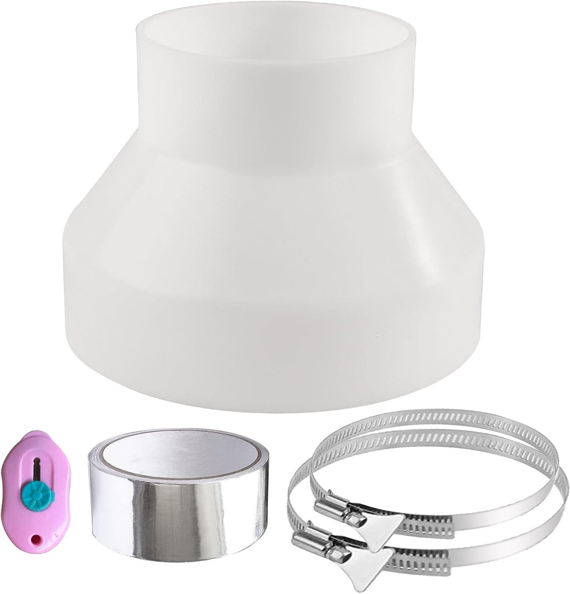Reducerstuk voor 10cm-15cm afvoerbuizen, ideaal voor sanitair en waterafvoer toepassingen