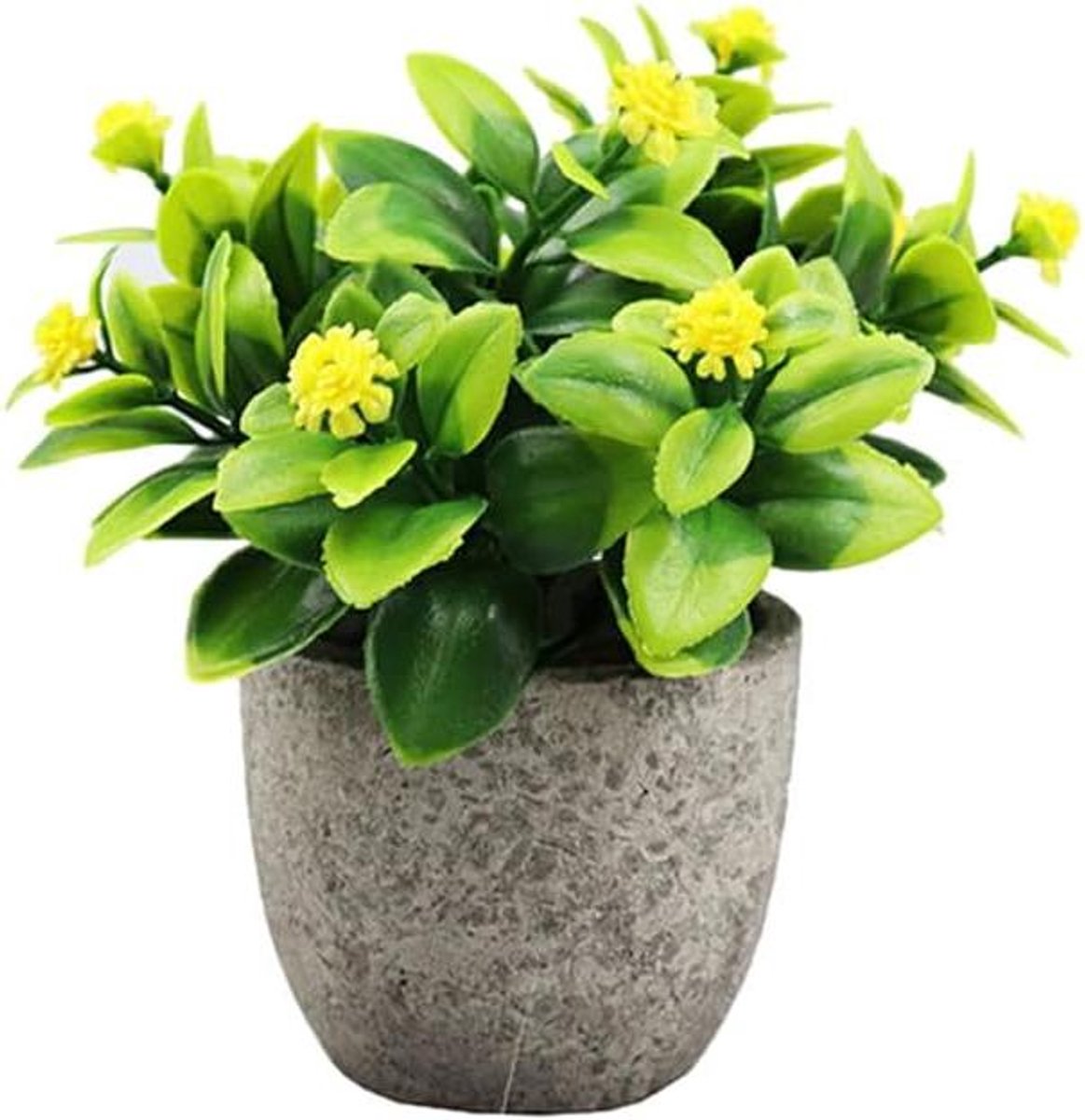Nep Jadeplant - Kunstplant Pot - Binnen Decoratie - Weinig Onderhoud - 11 cm Hoog - Groen