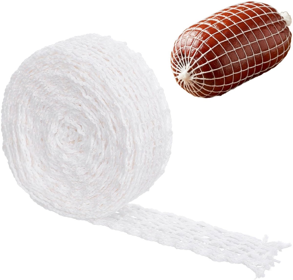 Cosensi - Dailygoods - 5 Meter Grillnet voor Roken met 16 Gaten en Elastische Rouladennet