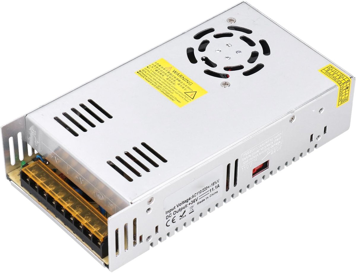 Cosensi - Dailygoods - Dailygoody - Stroomvoorziening - Verstelbare DC Power Voltage Converter - 400W - Voor Stappenmotor Router Kit - Ideaal voor DIY Projecten en Hobby...