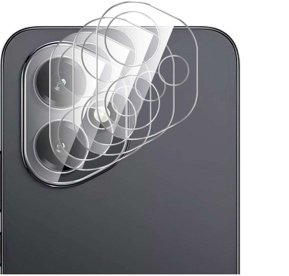 Cosensi - Dailygoods - 3D Camera Lensbeschermer van Gehard Glas voor Volledige Bescherming