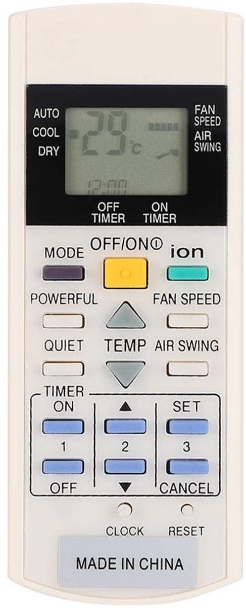 SPHProducts - Vervangende afstandsbediening - Airconditioner afstandsbediening - Wit - Universeel - Geschikt voor A75C2600 A75C2602 A75C2606 A75C2632 A...