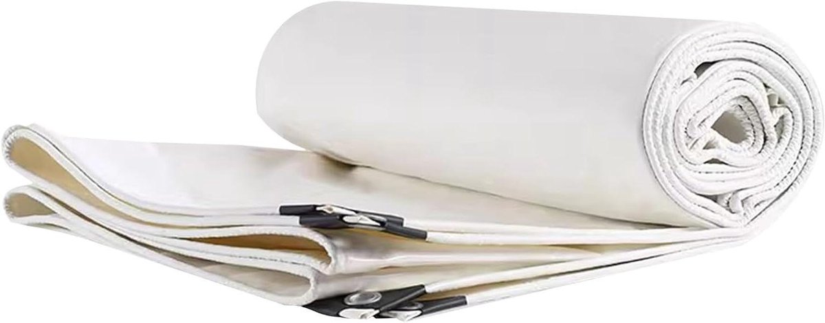 Zwaar Canvas Zeil - Waterdicht Doek - Buiten Beschermen - Versterkte Rand - 1.8 x 2 Meter - Wit