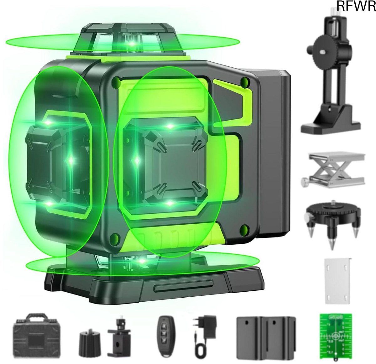 Kruislijnlaser - Bouwlaser - Lijnlaser met Statief - Meetapparaat
