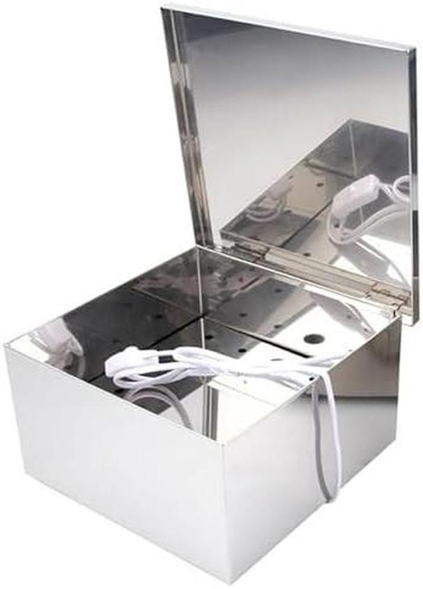 Nori Droger - Zeewier Droogbox - Culinaire Bereidingen - Temperatuurregeling - 23x23x14CM - Zilverkleurig