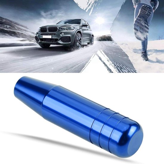 Schakelknop Auto - Hendel Pook - Interieur Upgrade - Aluminiumlegering - 13 cm - Blauw — afbeelding 4