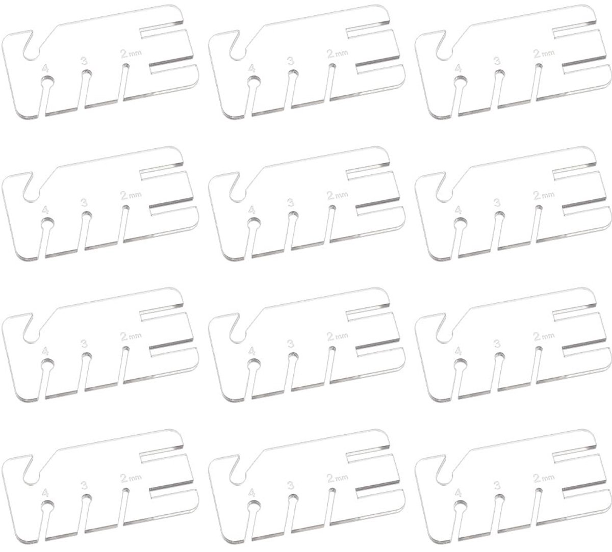 Dailygoods - Set van 12 Afneembare Draadspanner-Adapters voor Breimachines