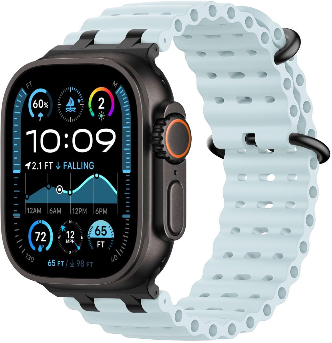 Dailygoods - Sporthorlogebandje Compatibel met Apple Watch