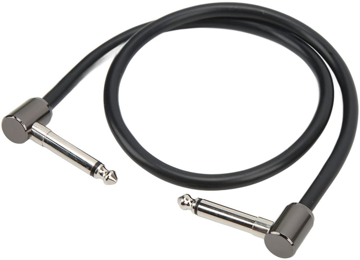 Dailygoods - Gitaar Effects Patch Kabel 50 cm Zwart