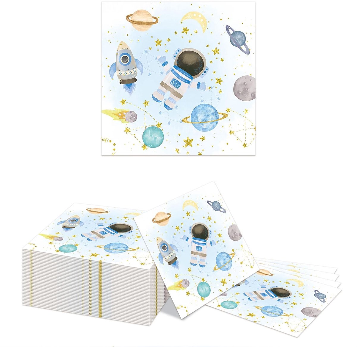 Dailygoods - Papieren Servetten Thema Ruimte voor Feestjes