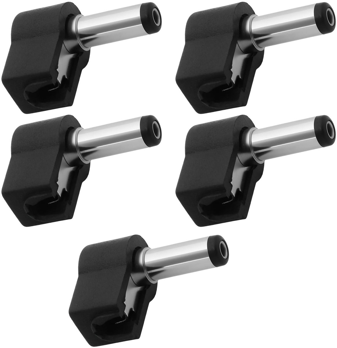 Dailygoods - 5x DC Voeding Plug Adapter met 90 Graden Hoek voor Elektronica Projecten