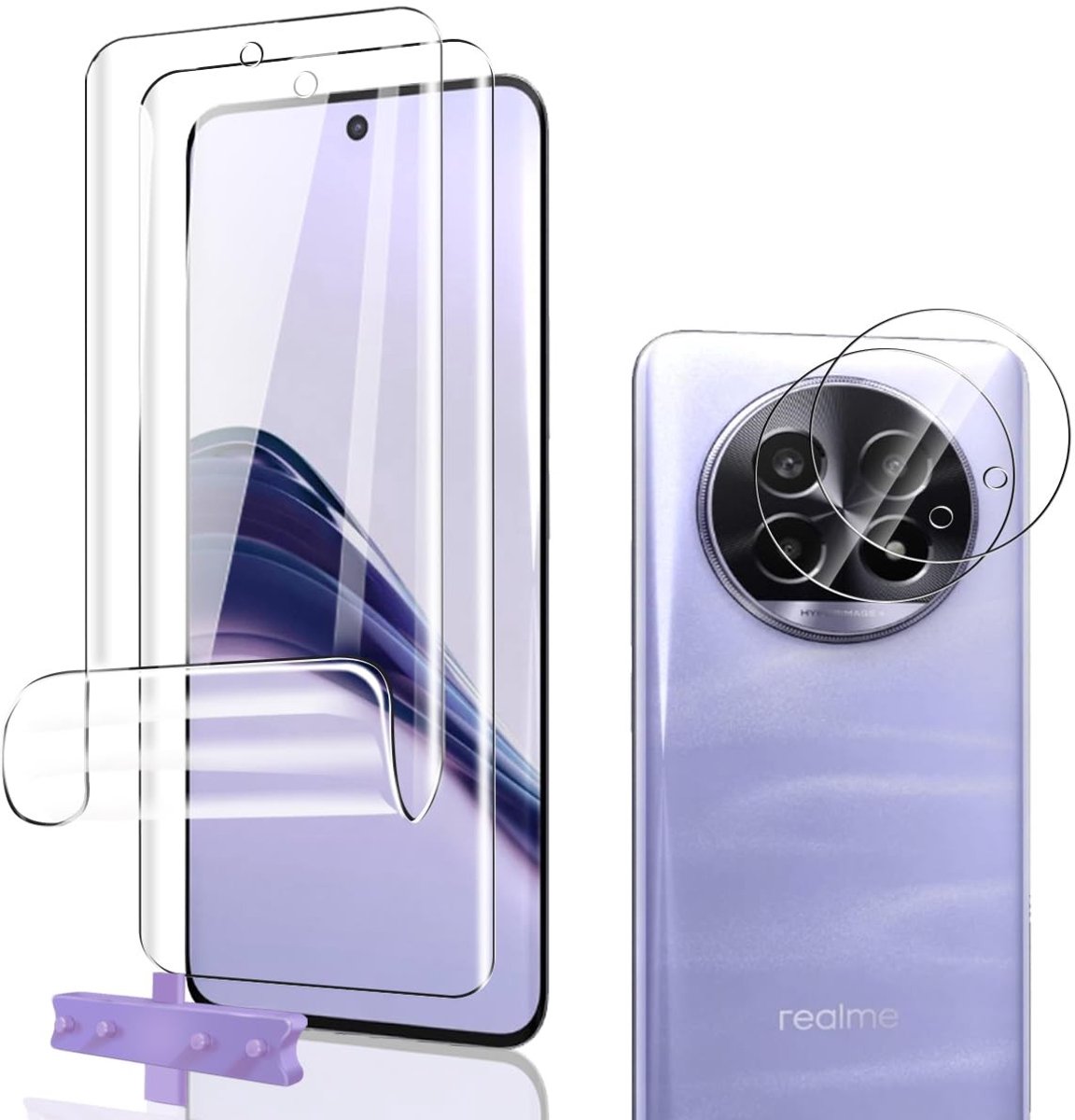 Dailygoods - Displaybeschermfolie voor Realme 13 Pro/Pro+ met Cameraglas