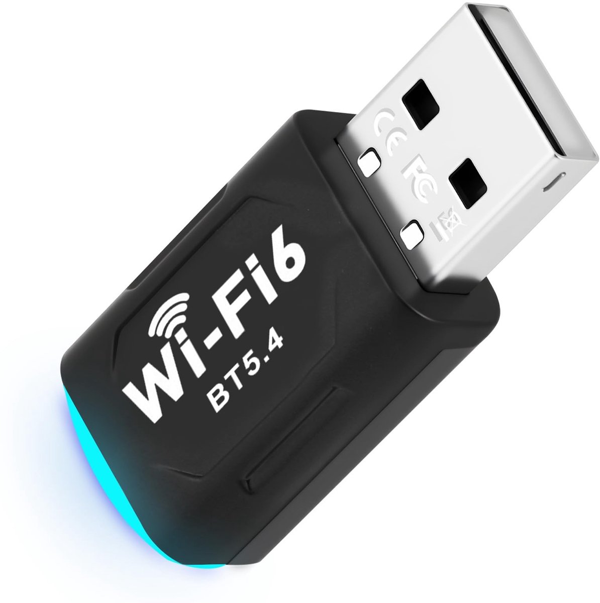 Dailygoods - Mini USB Draadloze Netwerkkaart met WiFi 6 en Bluetooth 5.4