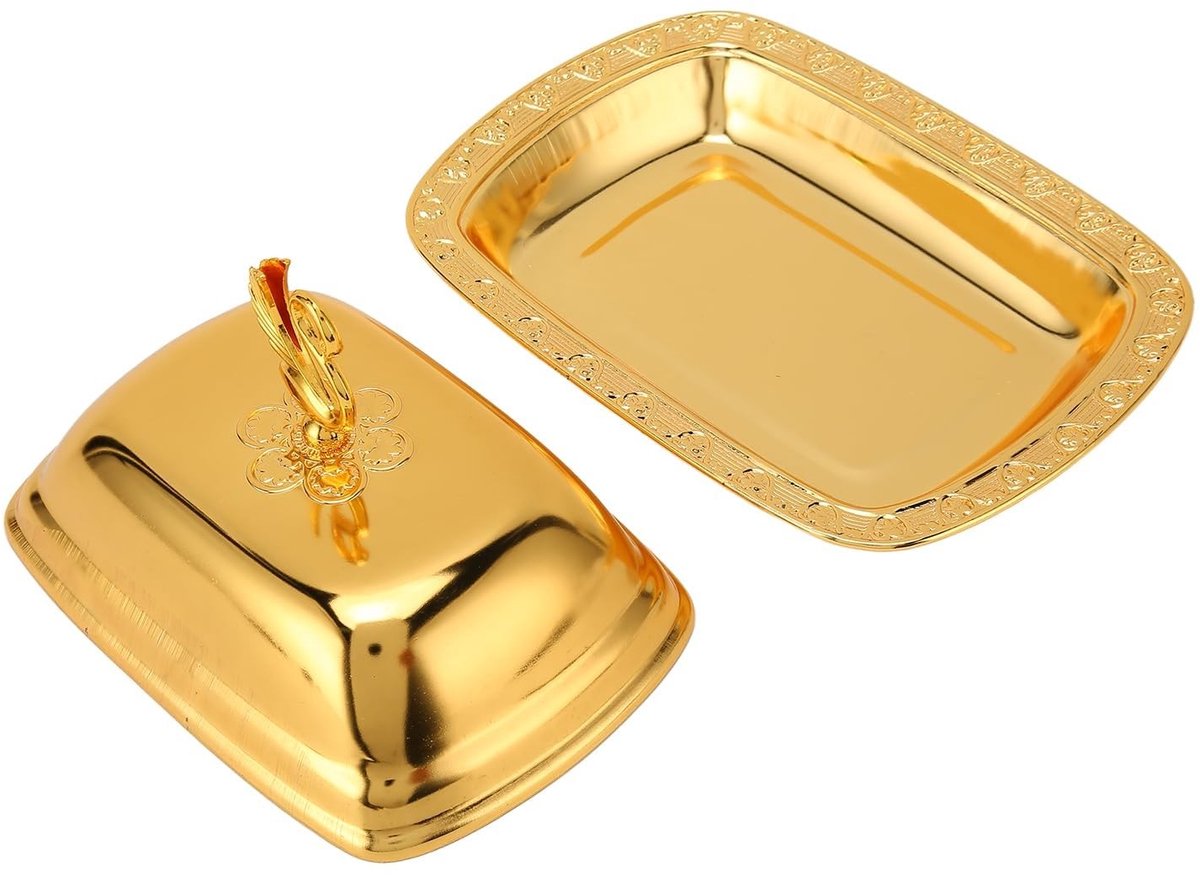 Dailygoods - Gouden Retro Serveerschaal voor Snoep en Fruit