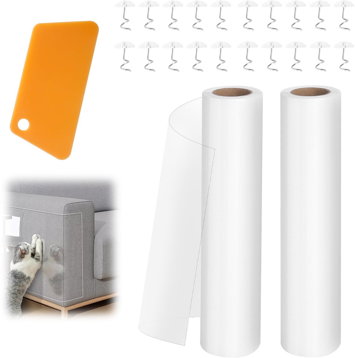 Dailygoods - Krasbescherming voor Meubels met Zelfklevende Folie en Bevestigingsmaterialen