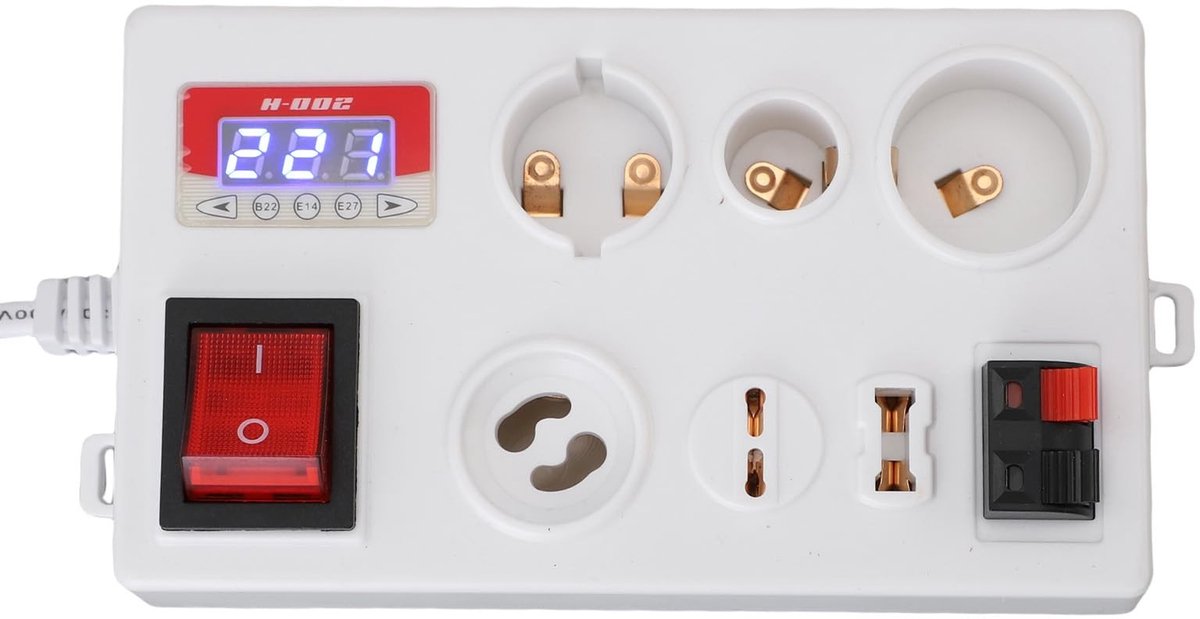Dailygoods - Multifunctionele LED Spanningsmeter met Dubbele Besturingsschakelaars