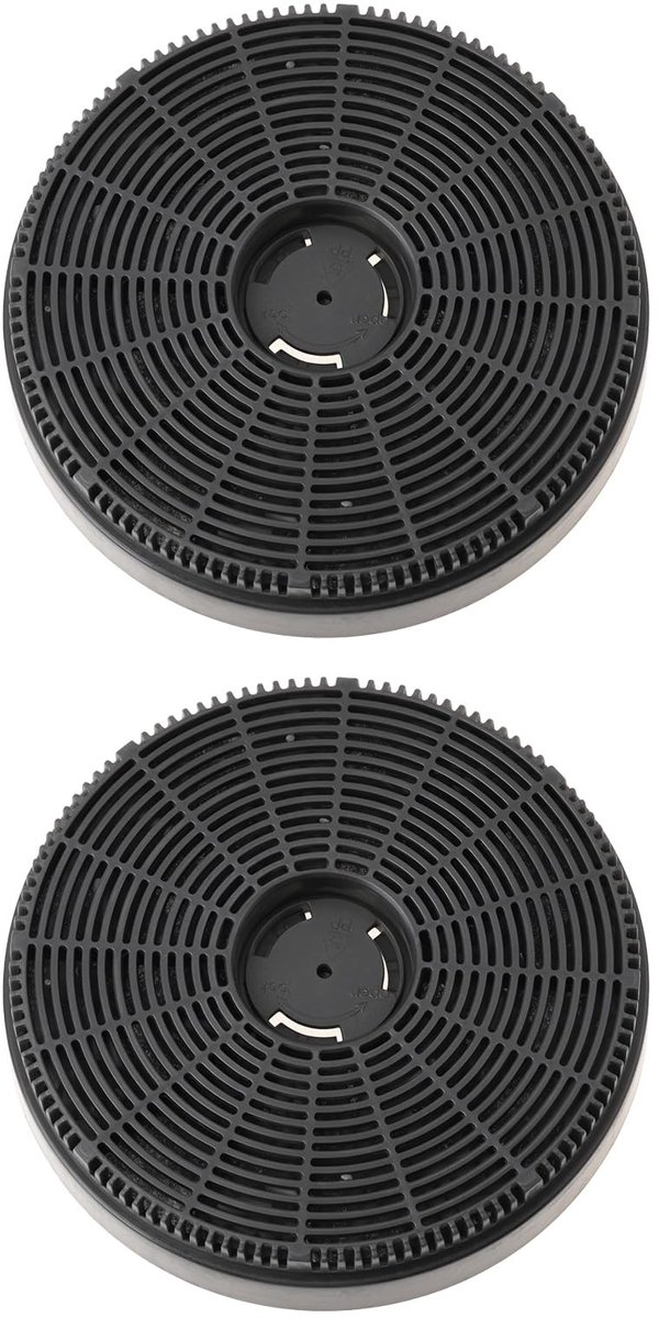 Dailygoods - 2 Stuks Houtskool Kap Filters voor Huishoudelijke Apparaten