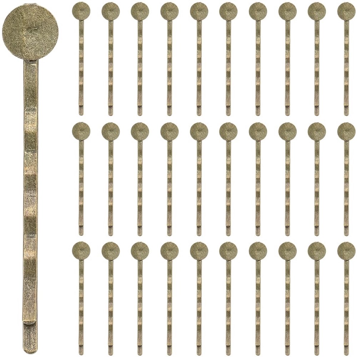 Dailygoods - Set van 80 Antiek Brons Haarspelden voor DIY Hoofdtooi