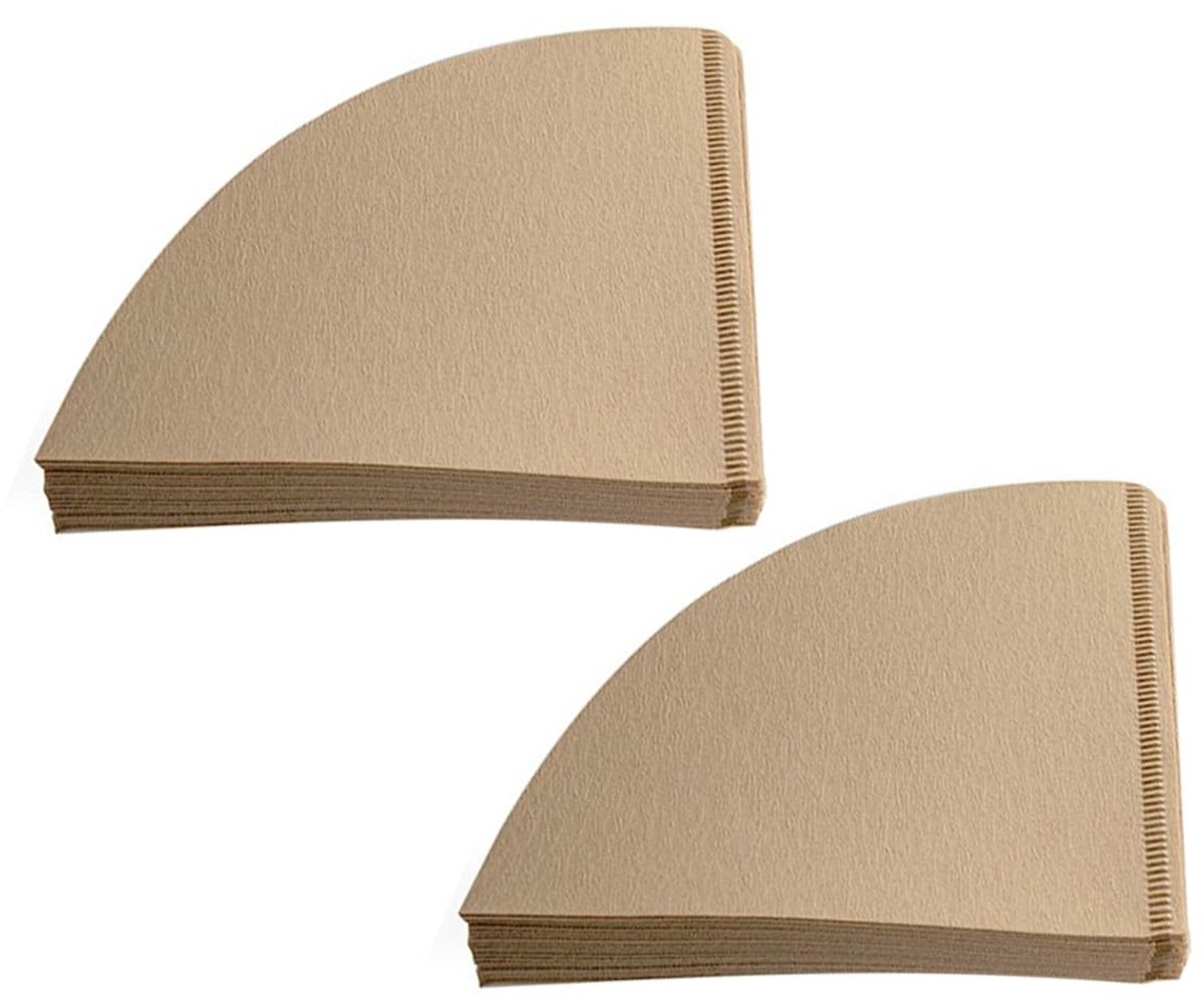 Dailygoods - 100 Stuks Ongebleekte Koffiefilterpapieren Maat 01