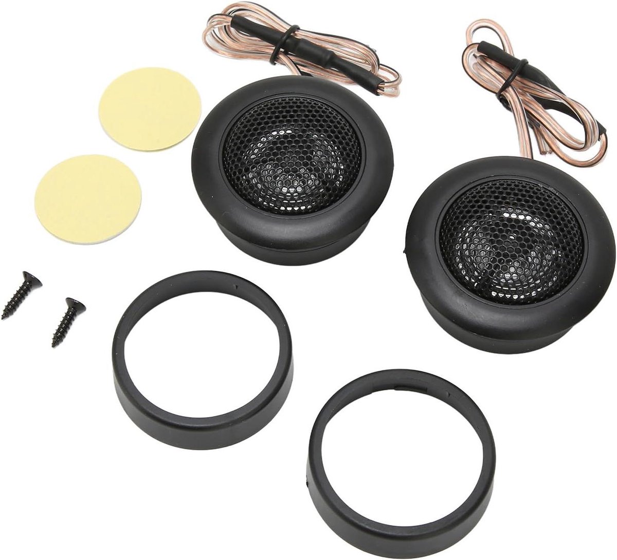 Auto Dome Tweeter - Hoge Gevoeligheid Luidspreker - Autogeluid Verbeteren - 800W Maximaal Vermogen - 4 Ohm Impedantie - Zwart