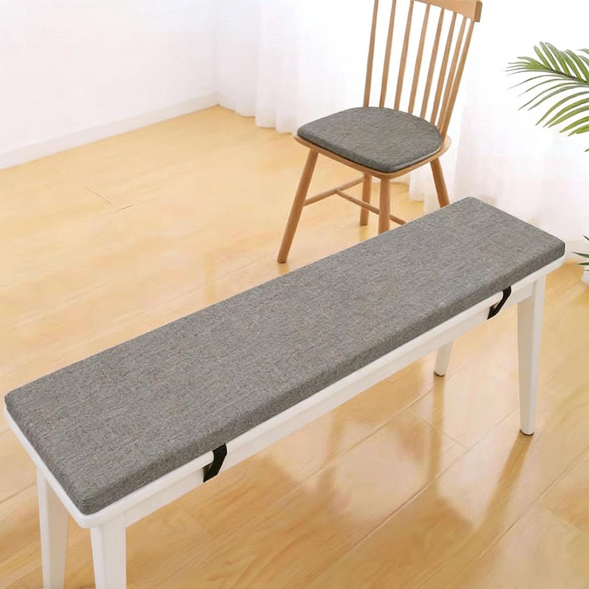 Bankkussen - Zitkussen - Comfortabel Zitten - Antislip Onderkant - 70x200cm - Donkergrijs