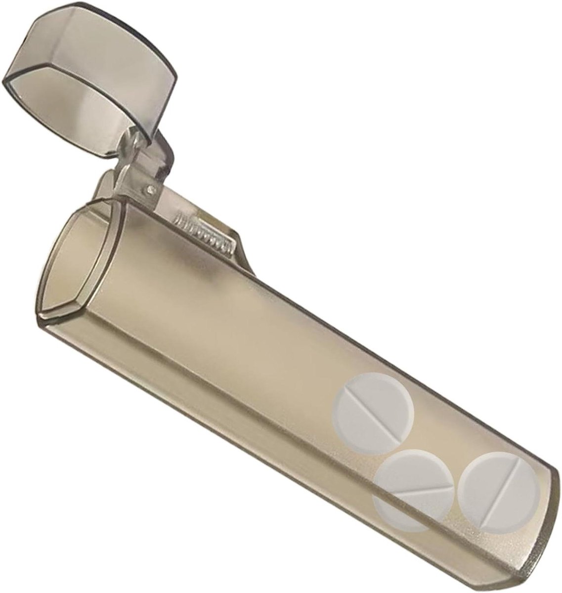 Tandenstoker Houder - Draagbare Container - Hygiënisch Eten - Lekbestendig Ontwerp - 10 cm Lengte - Transparant Zwart