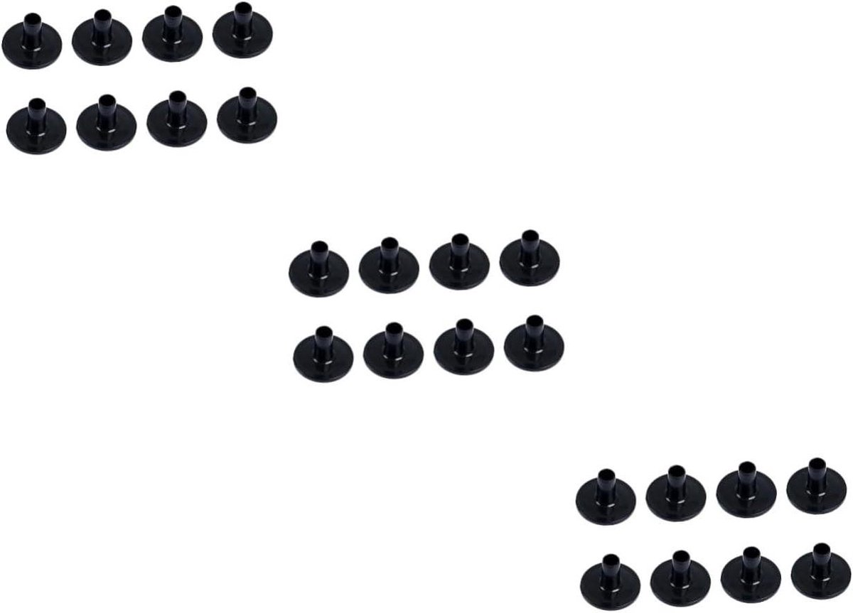 Bekkenhoezen Set - Drum Hulzen - Percussie Ondersteuning - Standaard Formaat - 8 Stuks - Zwart