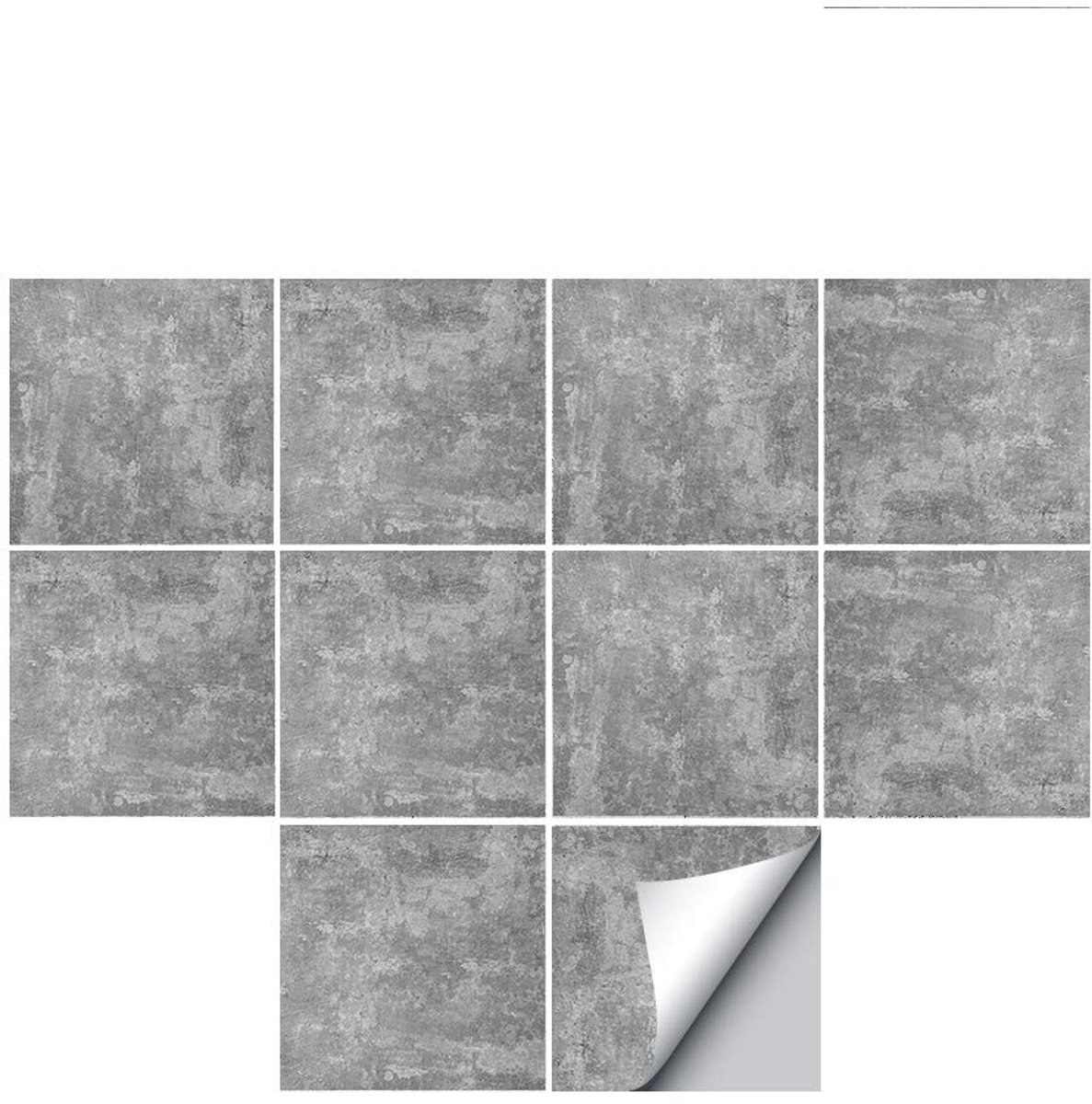 Dailygoods - Dailygoody - Peel and Stick Tegel Stickers voor Muur en Vloer - Set van 10 - 15x15 cm - Waterdicht en Verwijderbaar