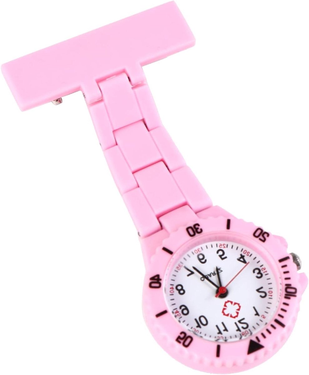 Zakhorloge - Draagbaar horloge - Tijd aflezen - Clip-on ontwerp - 7 x 3 cm - Metaal