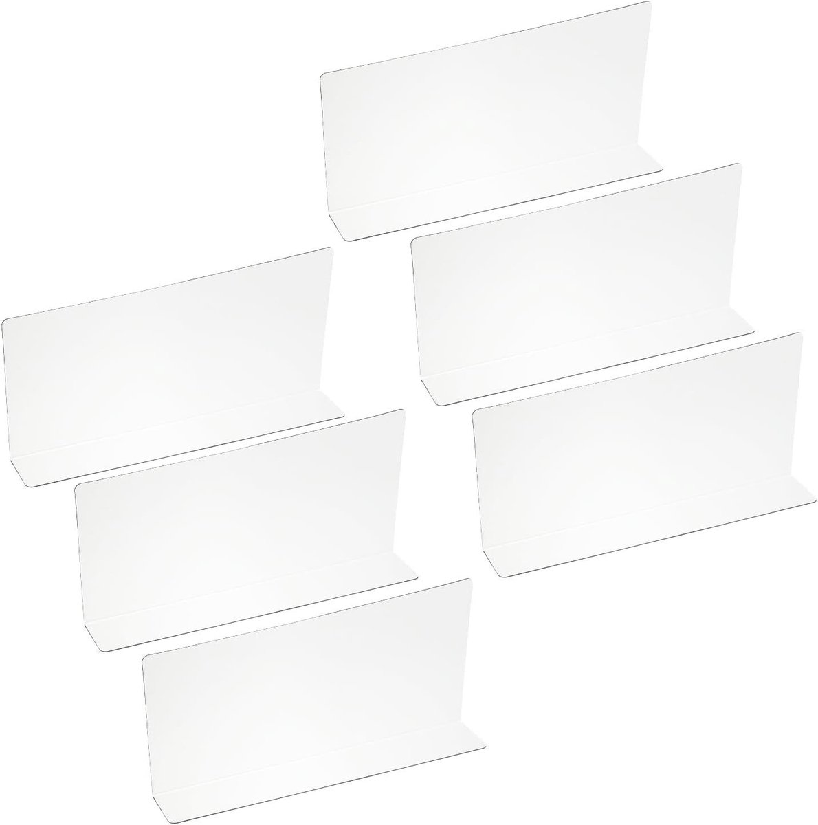 Plank Verdelers - Kast Organizers - Houdt Alles Netjes - L-vormig Ontwerp - 6 Stuks - Helder