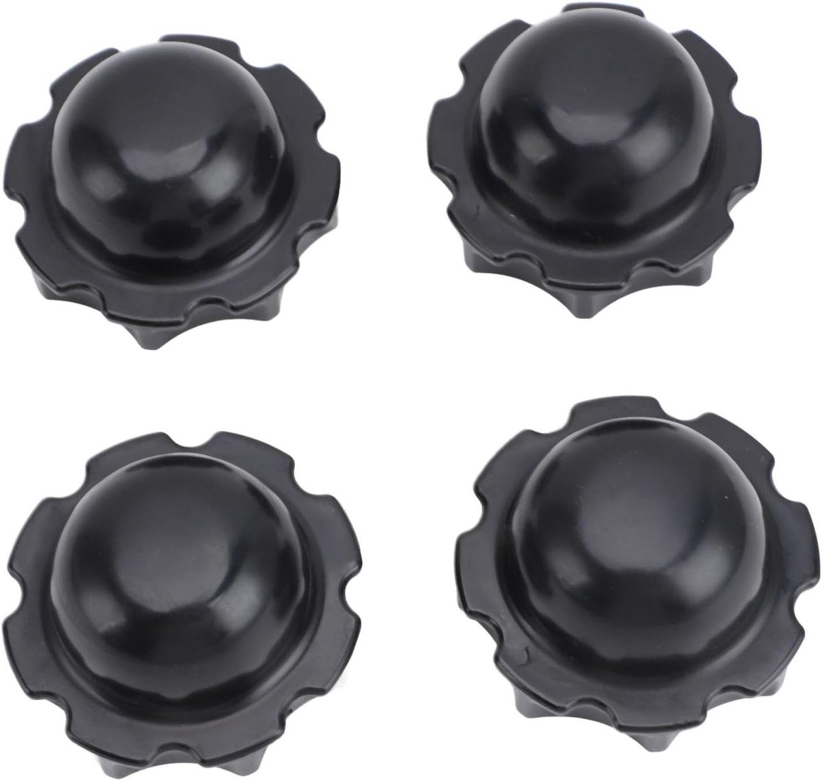 Hot Tub Gatplug - Vervangende Stoppers - Onderhoud Bubbelbad - Voorkomt Overstromingen - 4 Stuks - Zwart