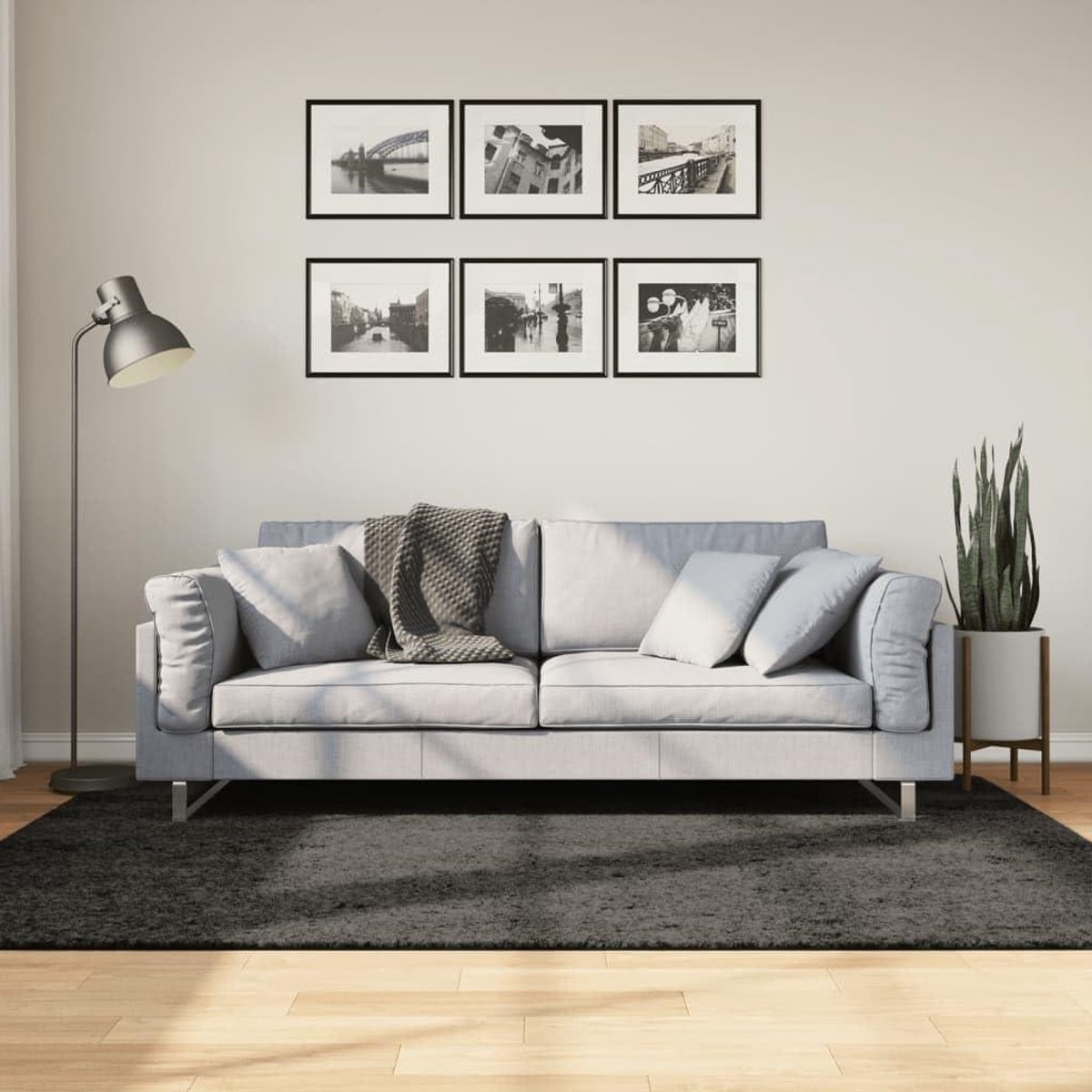 Hoogpolig Vloerkleed - Zacht Tapijt - Interieur Verfraaien - Machine Wasbaar - 140 x 200 c