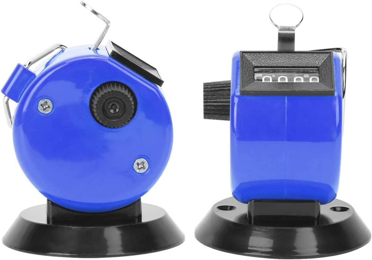 Hand Telapparaat - Mechanische Teller - Evenementen Tellen - 4 Cijferig Bereik - Compact Formaat - Rood