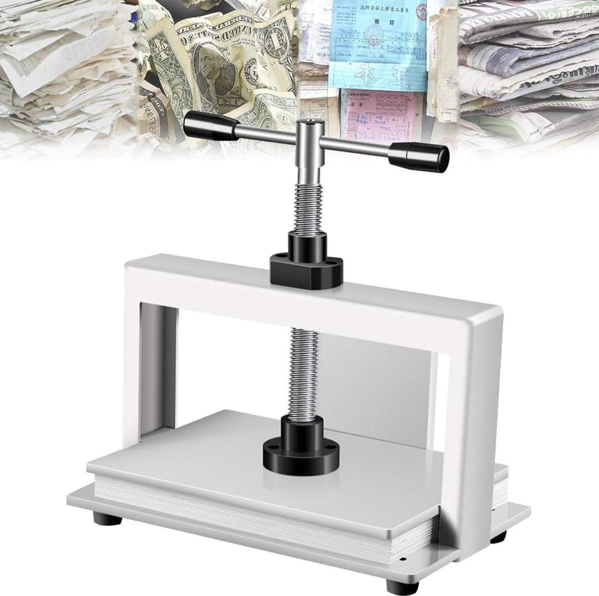 Boekbindpersmachine - Papierafvlakker - Documenten Binden - Hoge Druk Capaciteit - A3 formaat - Zilver