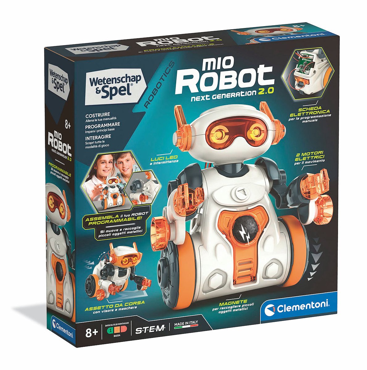Clementoni - Wetenschap en Spel - Mio Robot 2.0 - vanaf 8 jaar