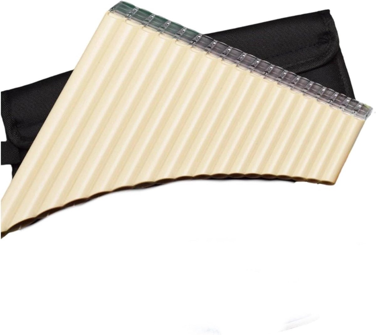 Hars Panfluiten - Muziekinstrument - Muziek Leren - Gemakkelijk te Spelen - 35 cm - Beige
