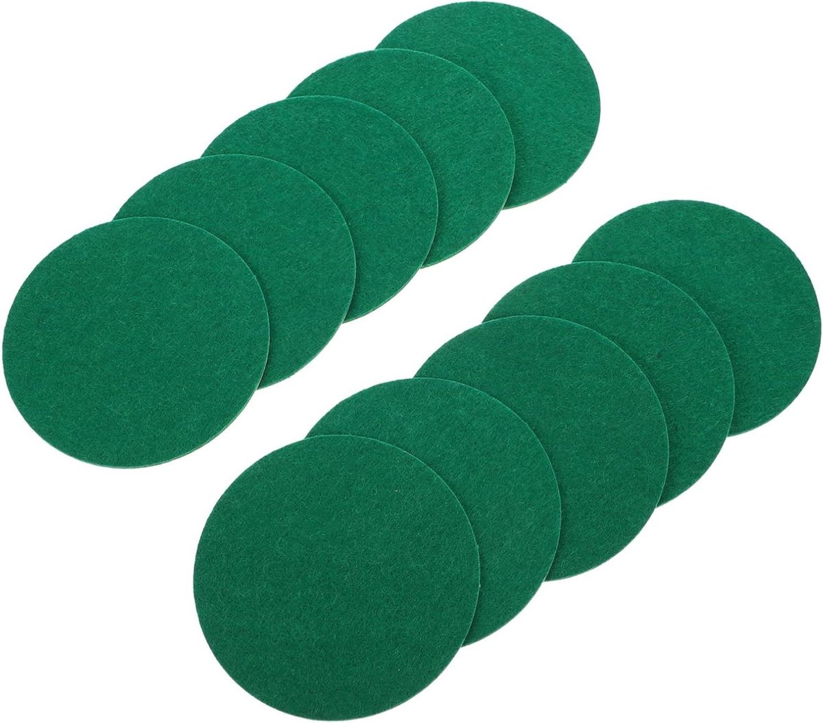 Airhockey Pusher Pads - Tafelspel Onderdelen - Spelverbetering Thuis - Zelfklevende Stickers - 10 Stuks - Groen