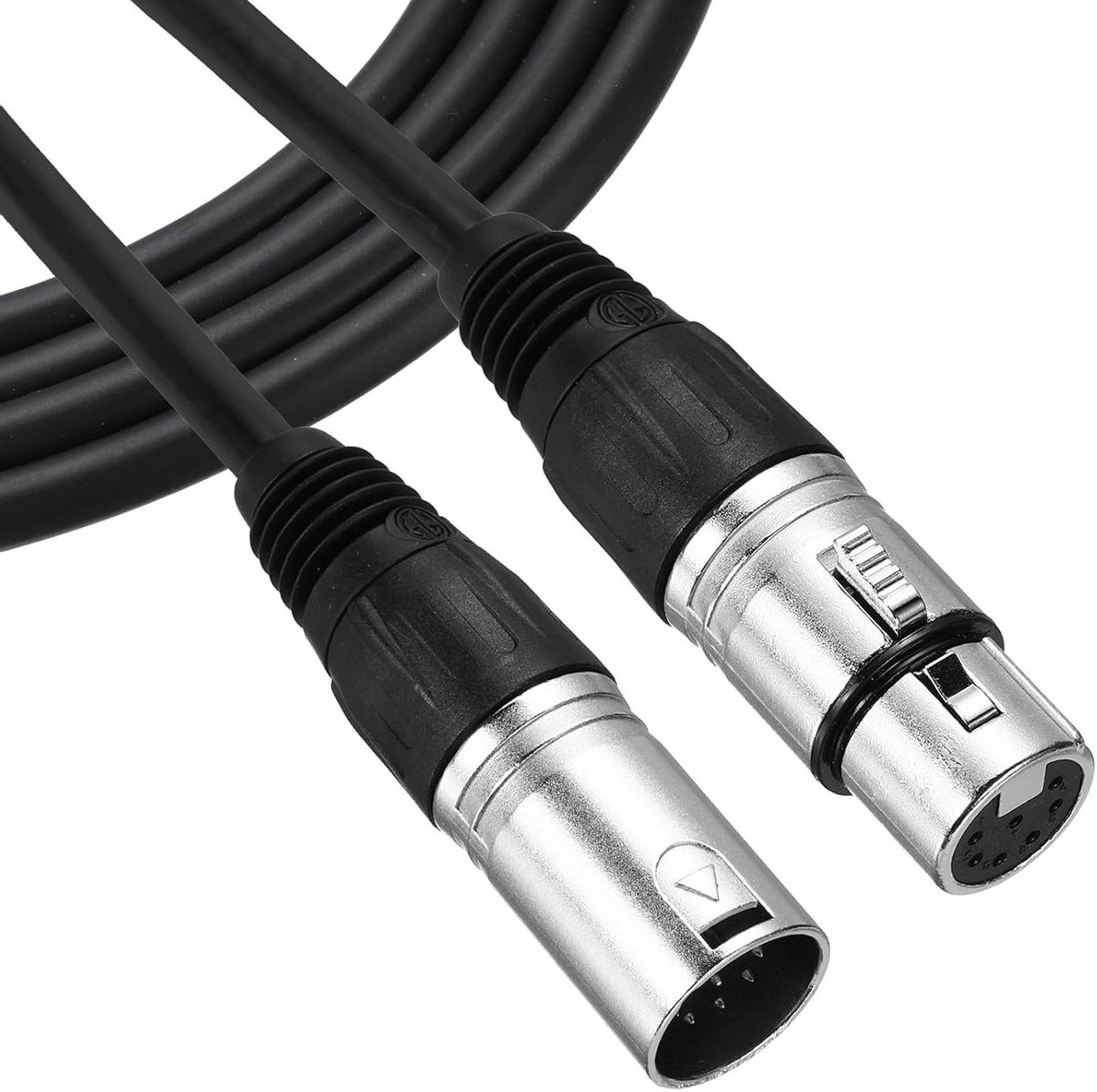 XLR Kabel - Microfoon Kabel - Audio Overdracht - Zuurstofvrij Koper - 5 Meter - Zwart