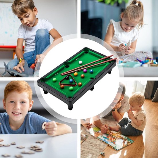 Kleine pooltafel - Mini biljartspel - Familie entertainment - Ontwikkelt denkvermogen - 315 cm - Niet gespecificeerd — afbeelding 4