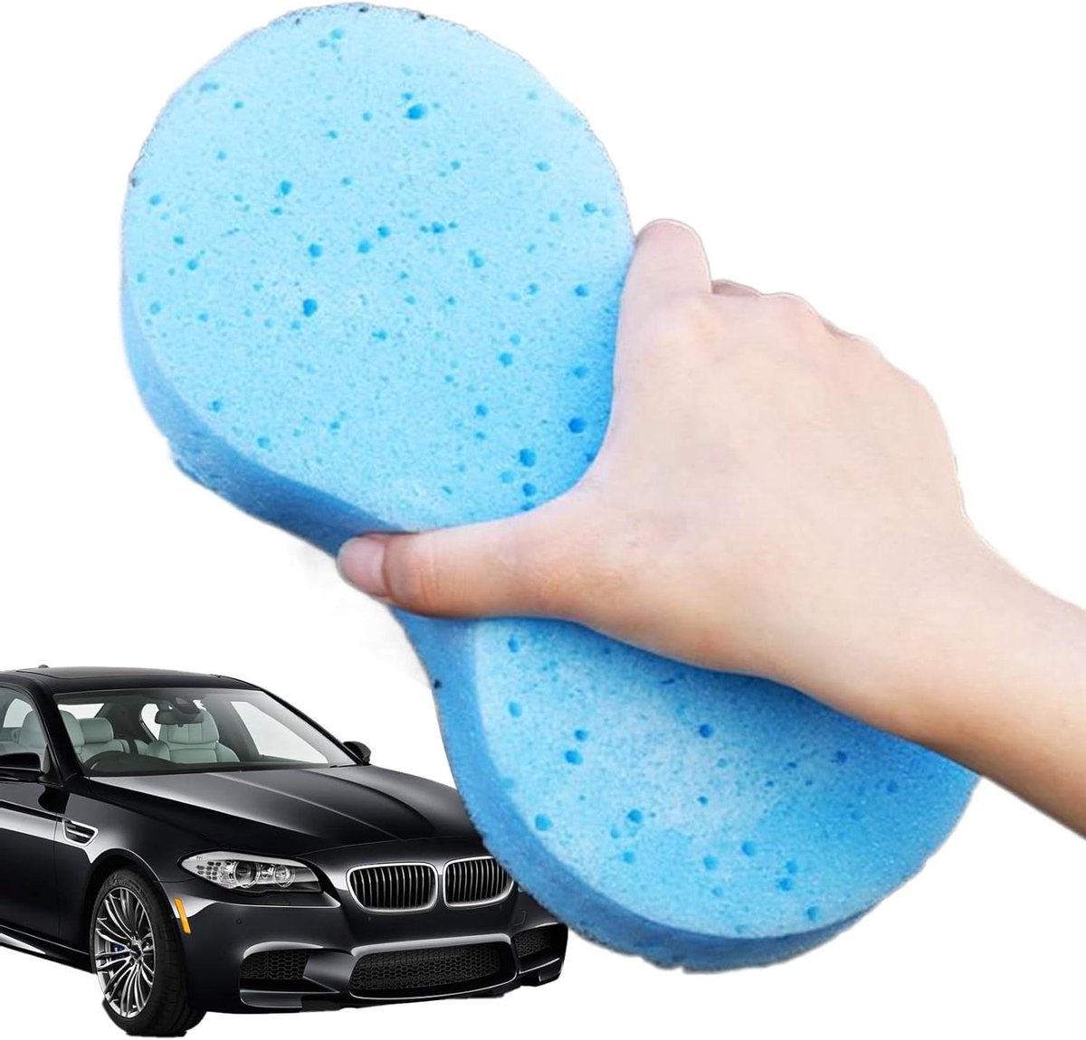 Autowas Spons - Schoonmaak Pad - Auto Reinigen - Honingraat Structuur - 1 Stuk - Willekeurig