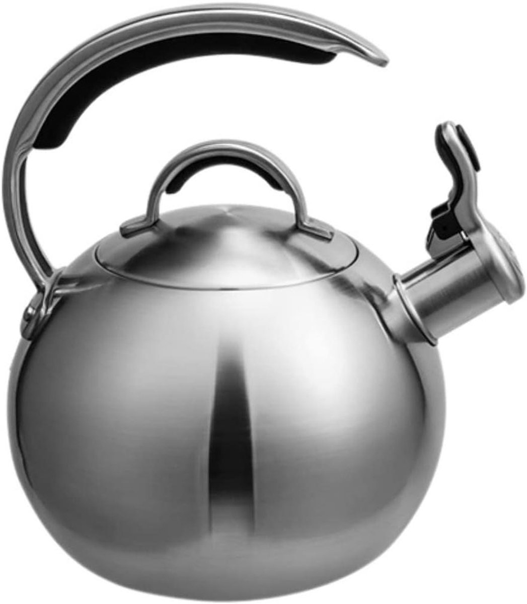 Waterkoker Fluitketel - Theepot Kookplaat - Water Koken - Automatisch Piepapparaat - 2.6 Liter - Zilver