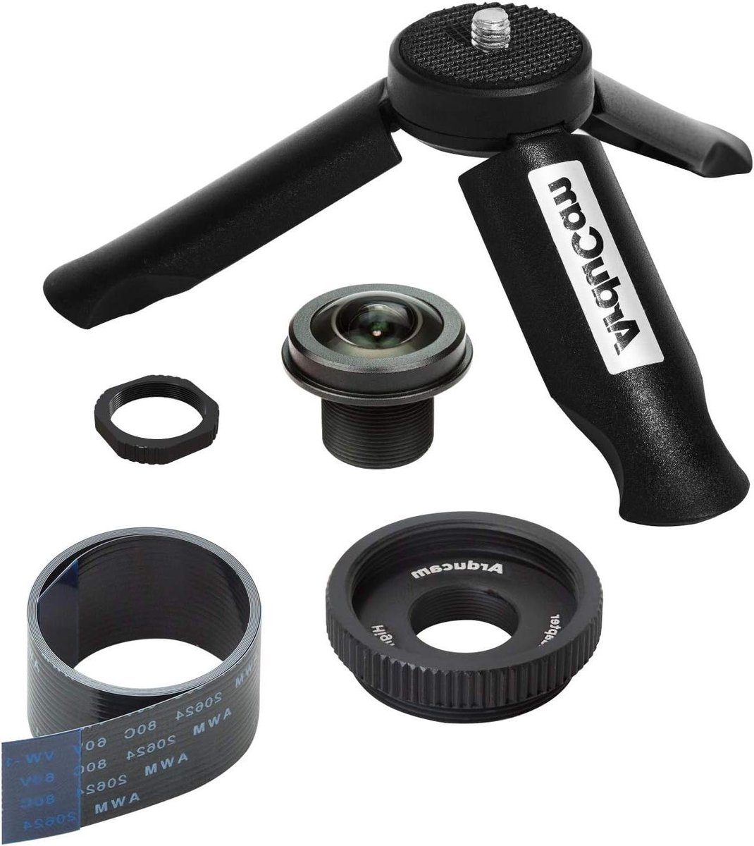 Fisheye M12 Lens - Groothoek Objectief - Breder Zicht - 180 Graden HFOV - 60 cm Kabel - Zwart