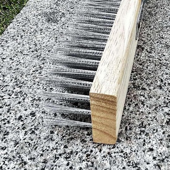 Voegenborstel RVS - Tegelreiniger Lange Steel - Terras Schoonmaken - Verstelbare Lengte - 12 Meter - Grijs — afbeelding 3