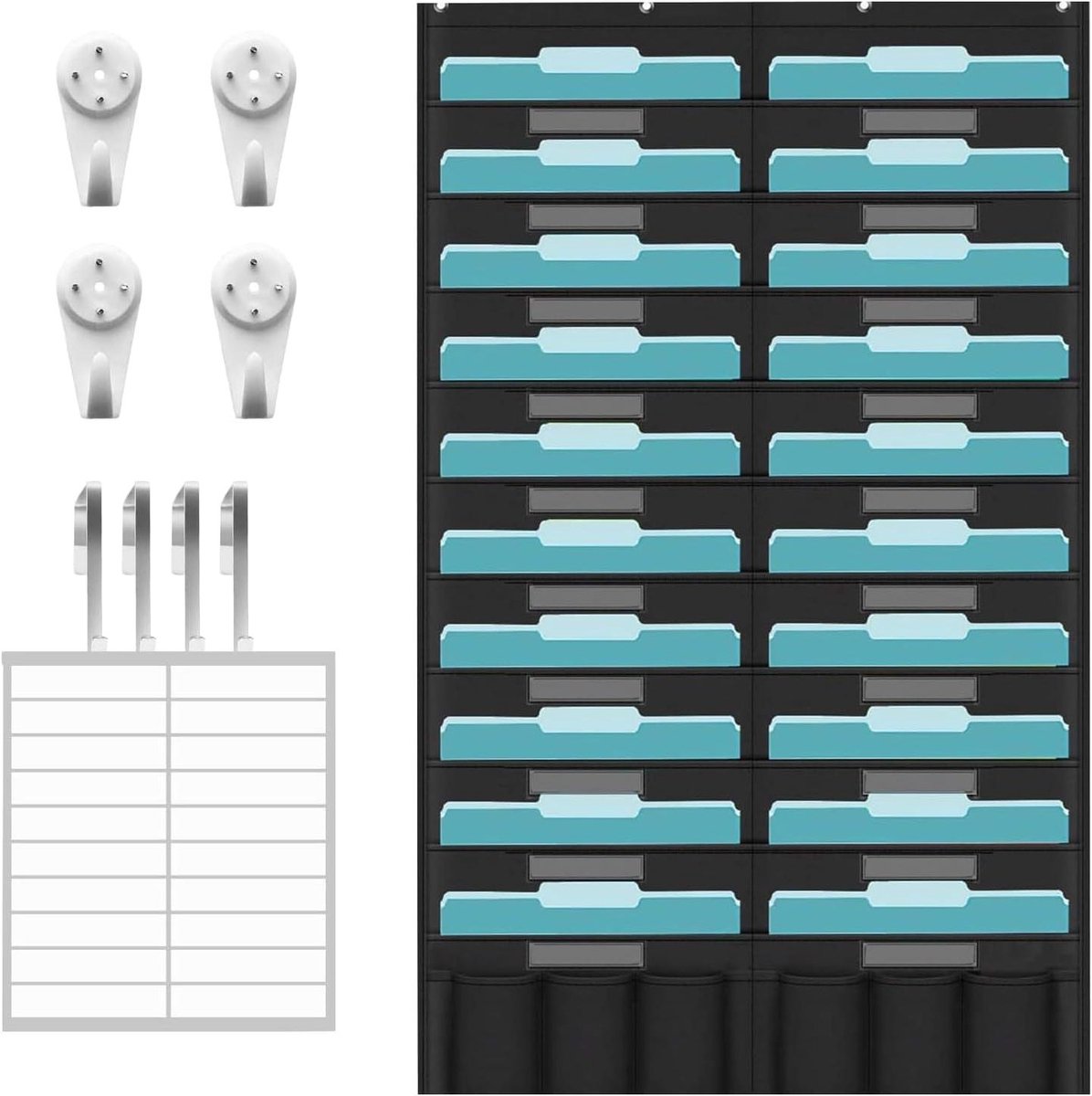Wandorganizer Kantoor - Documentenhouder - Papieren Sorteren - 20 Vakken - 38x31x2 cm - Uniek