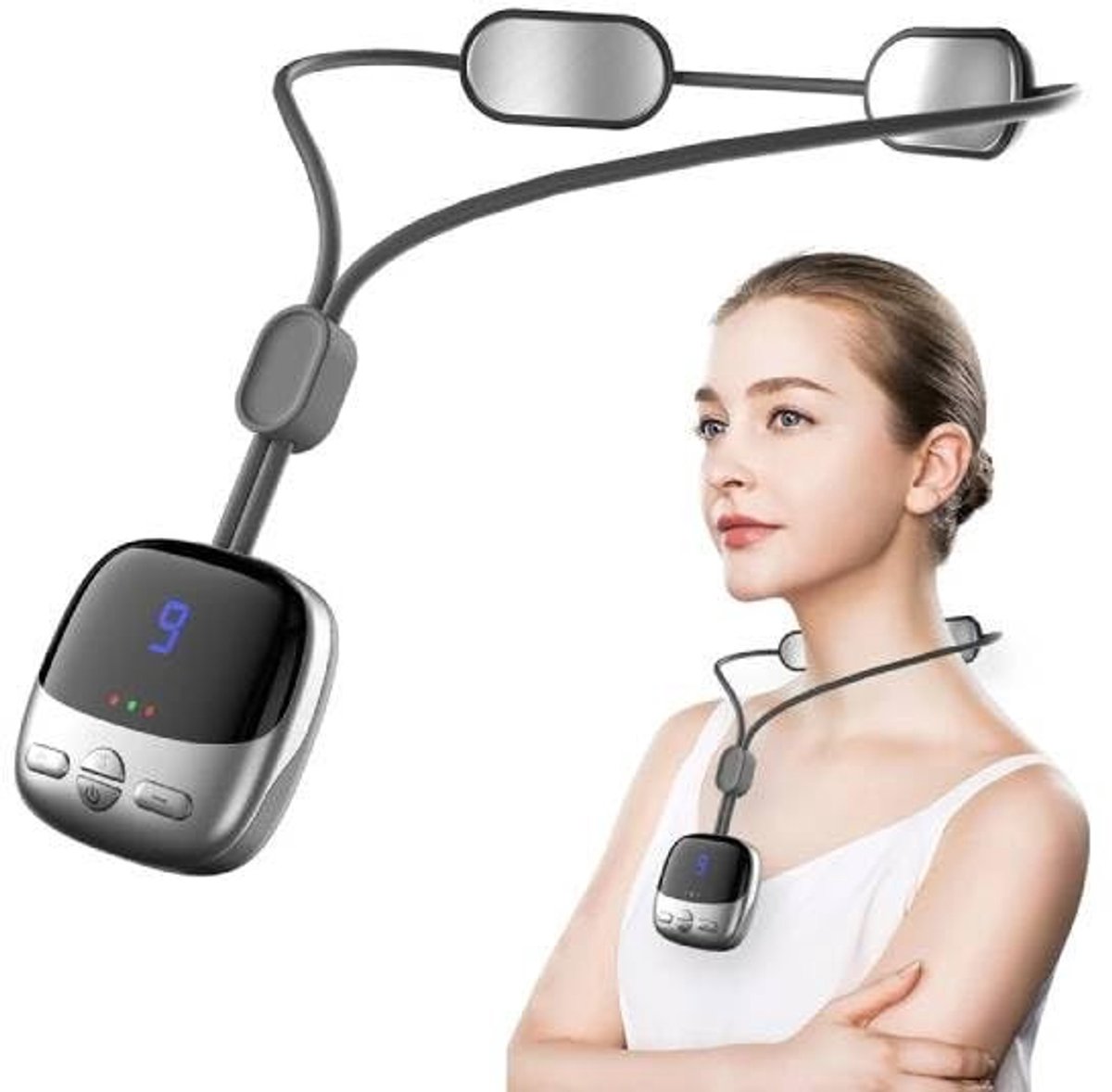 Dailygoods - Mini Ketting Nek Massager met 4 Modi en USB Opladen