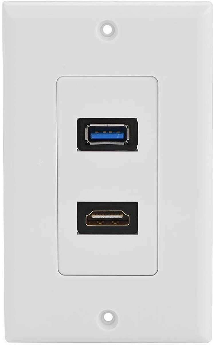 Dailygoods - HDMI USB3.0 Multimedia Wandpaneelaansluiting